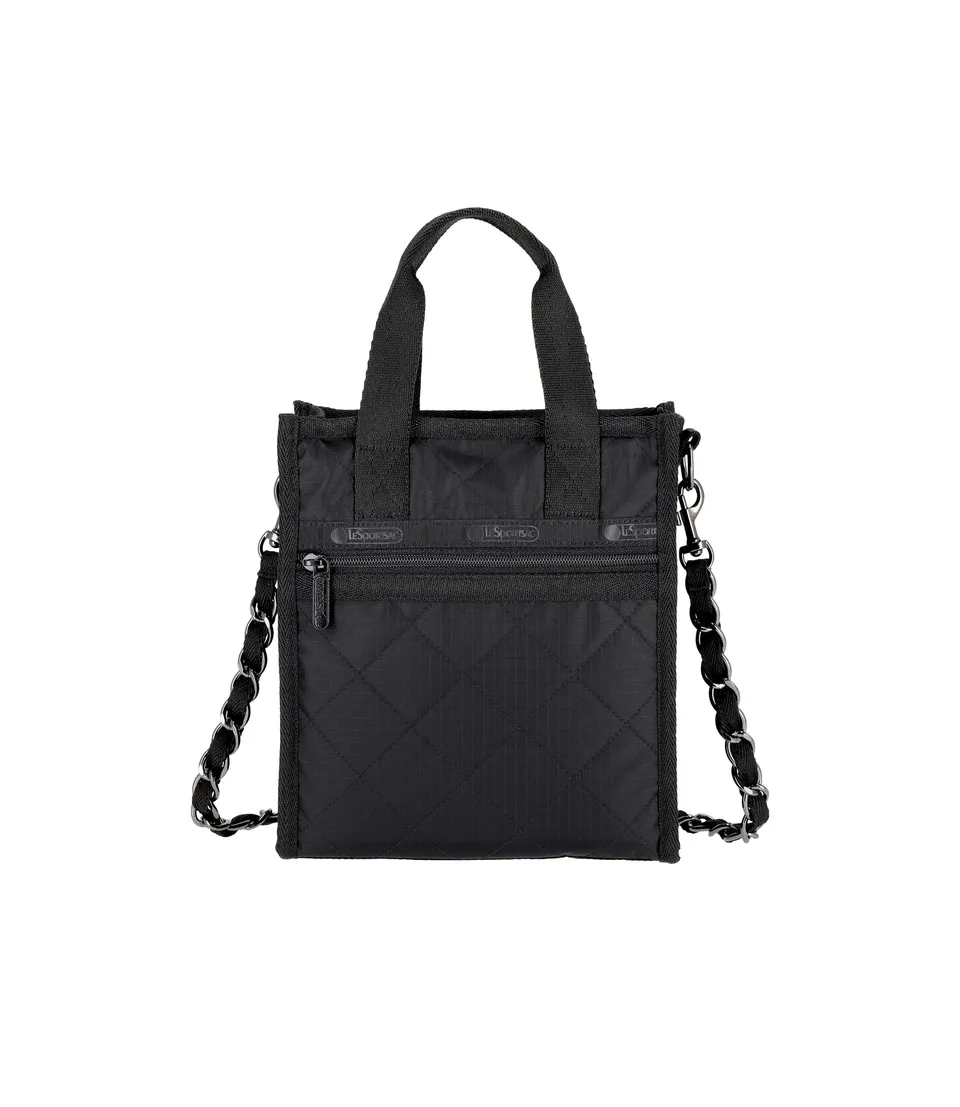lesportsac-chain-mini-north-south-tote-compact-tote-with-detachable-chain-strap image 1