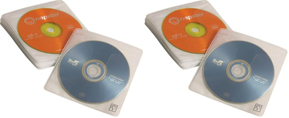case-logic-cds-120-120-capacity-cd-prosleeve-pages-white-pack-of-2 image 1