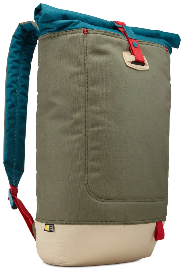 case-logic-lari114-14-rolltop-backpack-petrol-green image 1