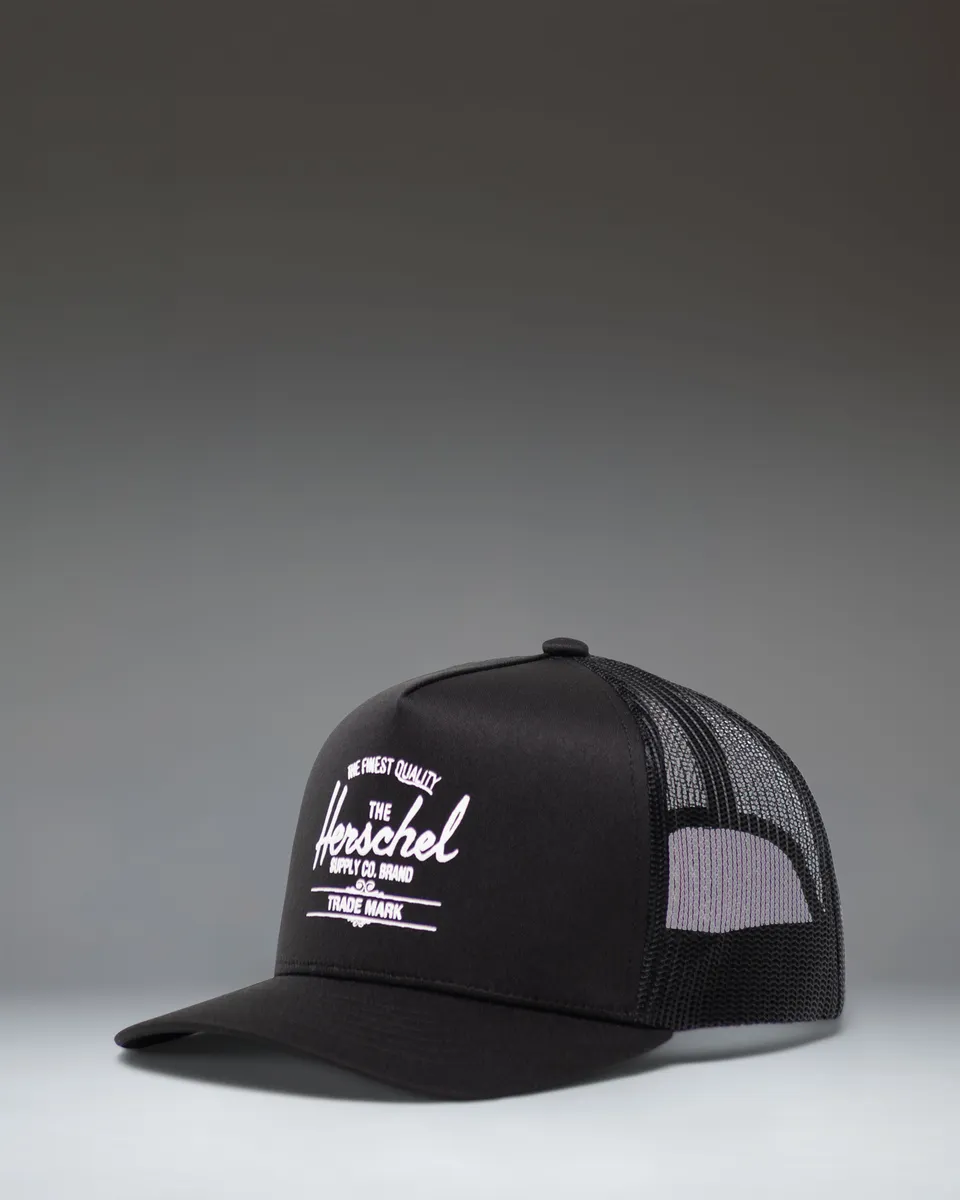 herschel-supply-whaler-tall-mesh-cap-classic-trucker-hat-with-puff-print-logo image 1