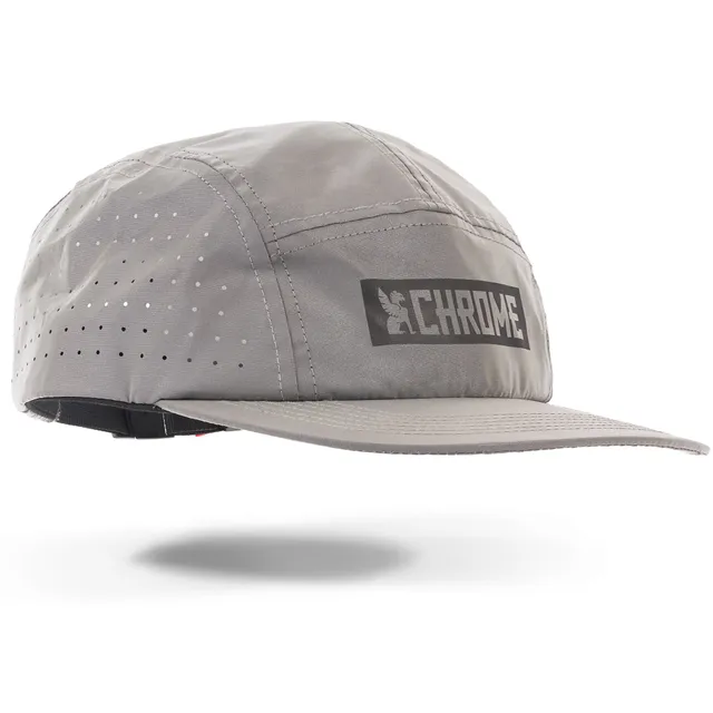 chrome-industries-5-panel-hat-lightweight-ultra-reflective-or-black-adjustable-s image 1