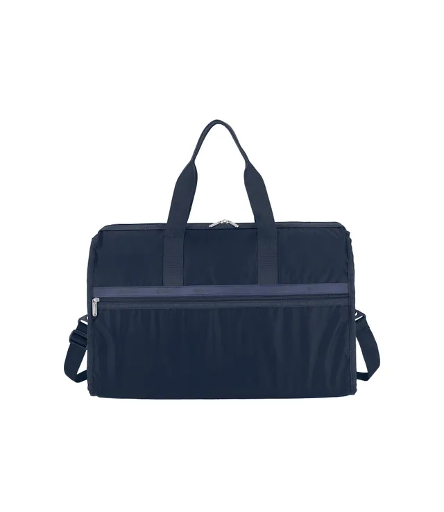 lesportsac-deluxe-large-weekender-navy-travel-duffel-with-luggage-sleeve image 1