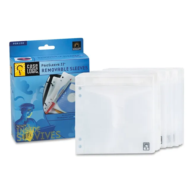 case-logic-psr-100-100-capacity-double-sided-prosleeve-ii-50-pack image 1