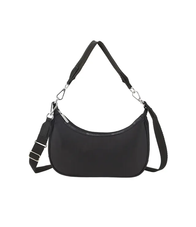 lesportsac-small-convertible-hobo-black-recycled-with-two-straps image 1