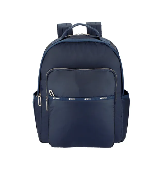 lesportsac-essential-carryall-backpack-dark-blue-travel-ready-laptop-backpack image 1