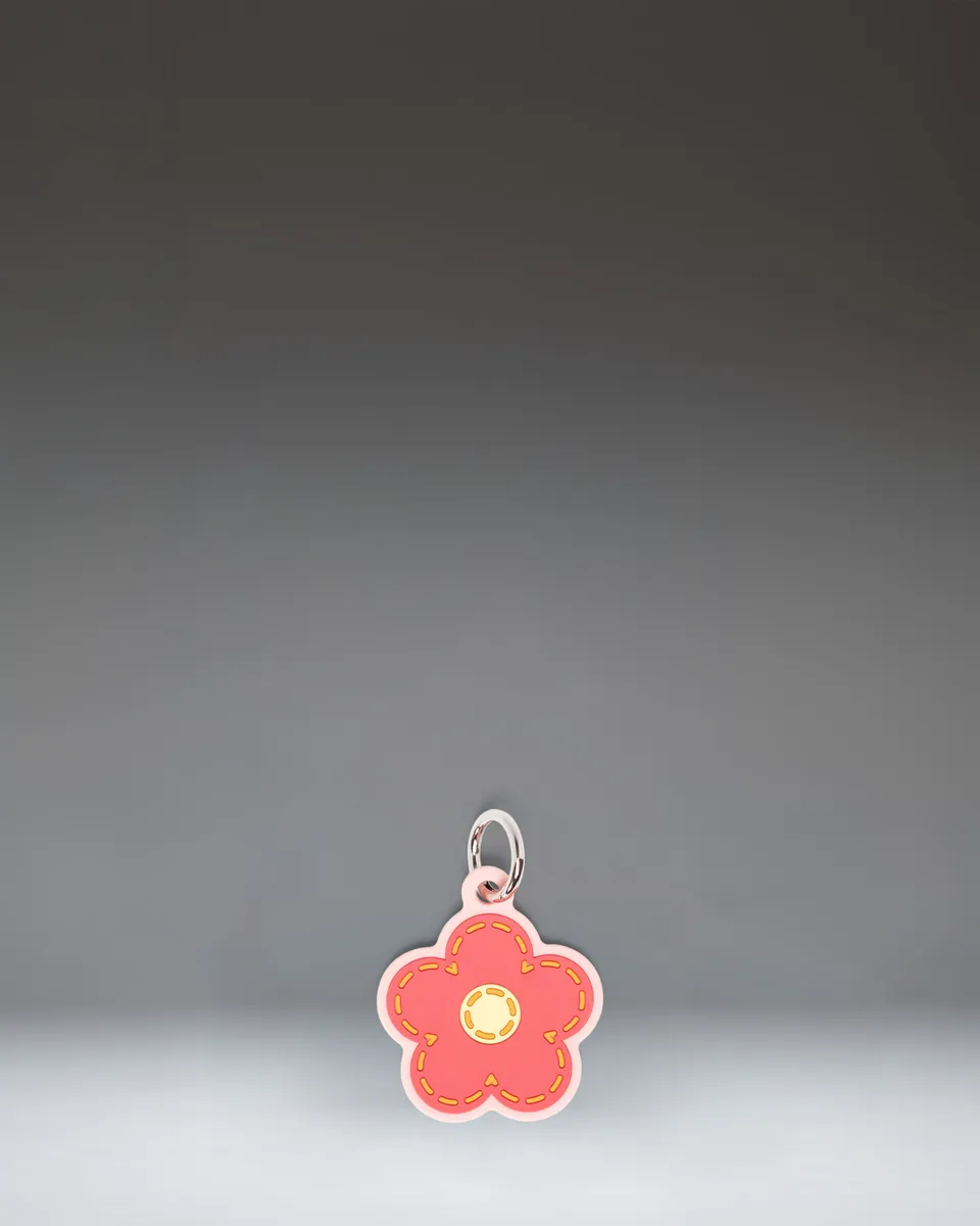 herschel-supply-daisy-bag-charm-with-metal-keyring image 1