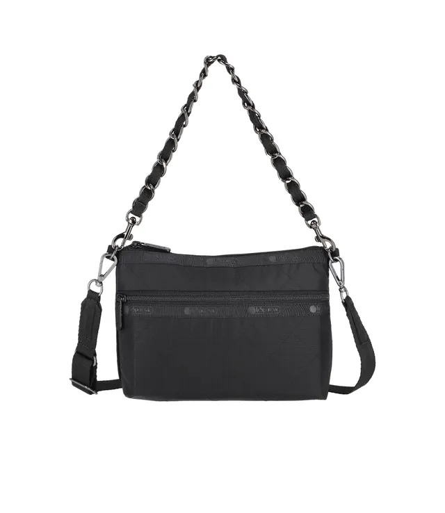 lesportsac-chain-cosmetic-clutch-versatile-crossbody-with-chain-strap-recycled-f image 1