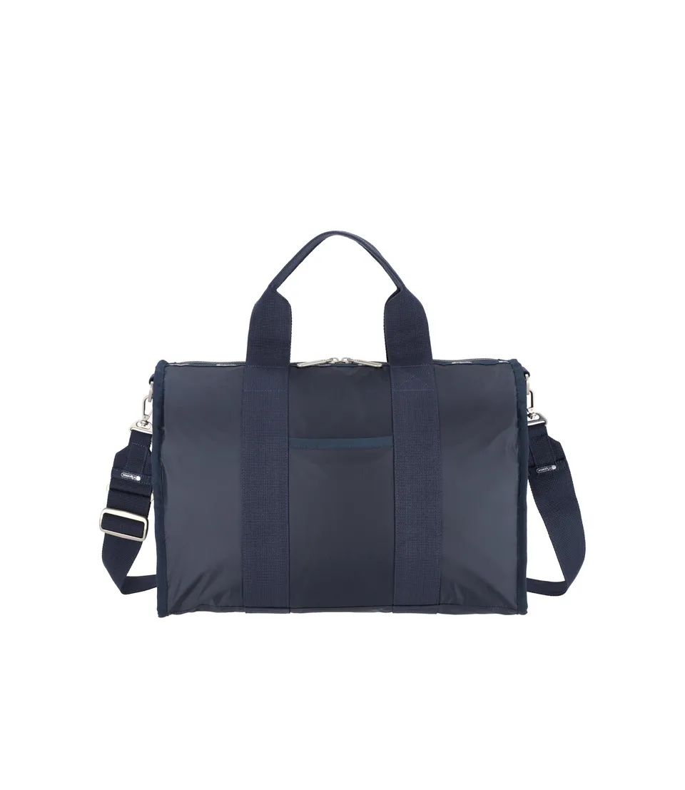 lesportsac-essential-medium-duffle-dark-blue-lightweight-travel-duffel-with-lugg image 1