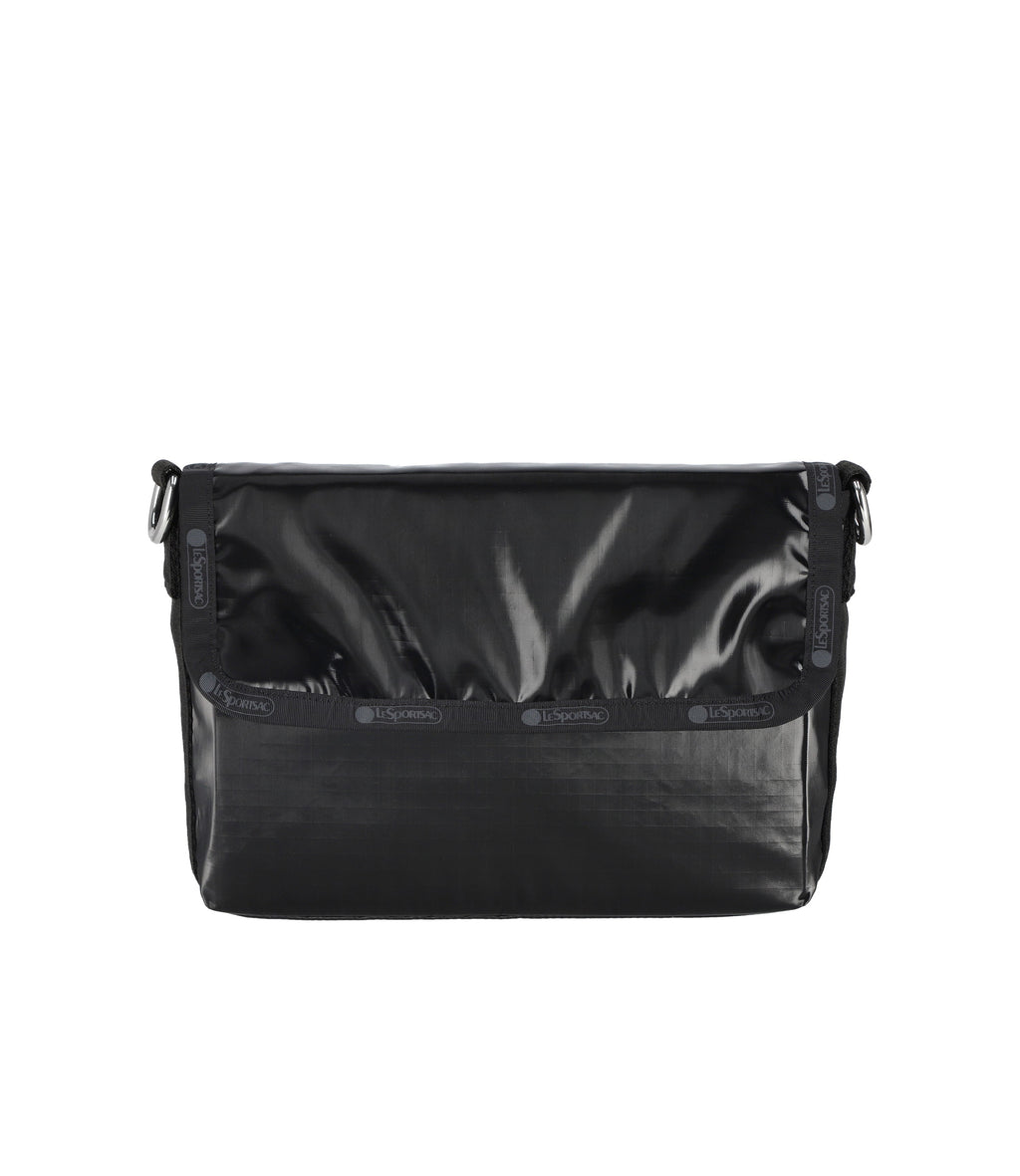 lesportsac-medium-flap-shoulder-bag-patent-finish-stylish-medium-shoulder-bag image 4