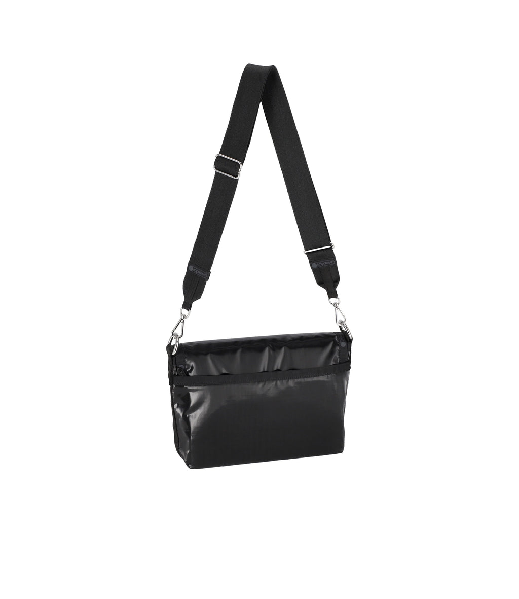 lesportsac-medium-flap-shoulder-bag-patent-finish-stylish-medium-shoulder-bag image 2