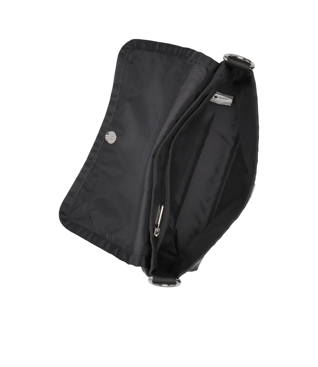 lesportsac-medium-flap-shoulder-bag-patent-finish-stylish-medium-shoulder-bag image 5