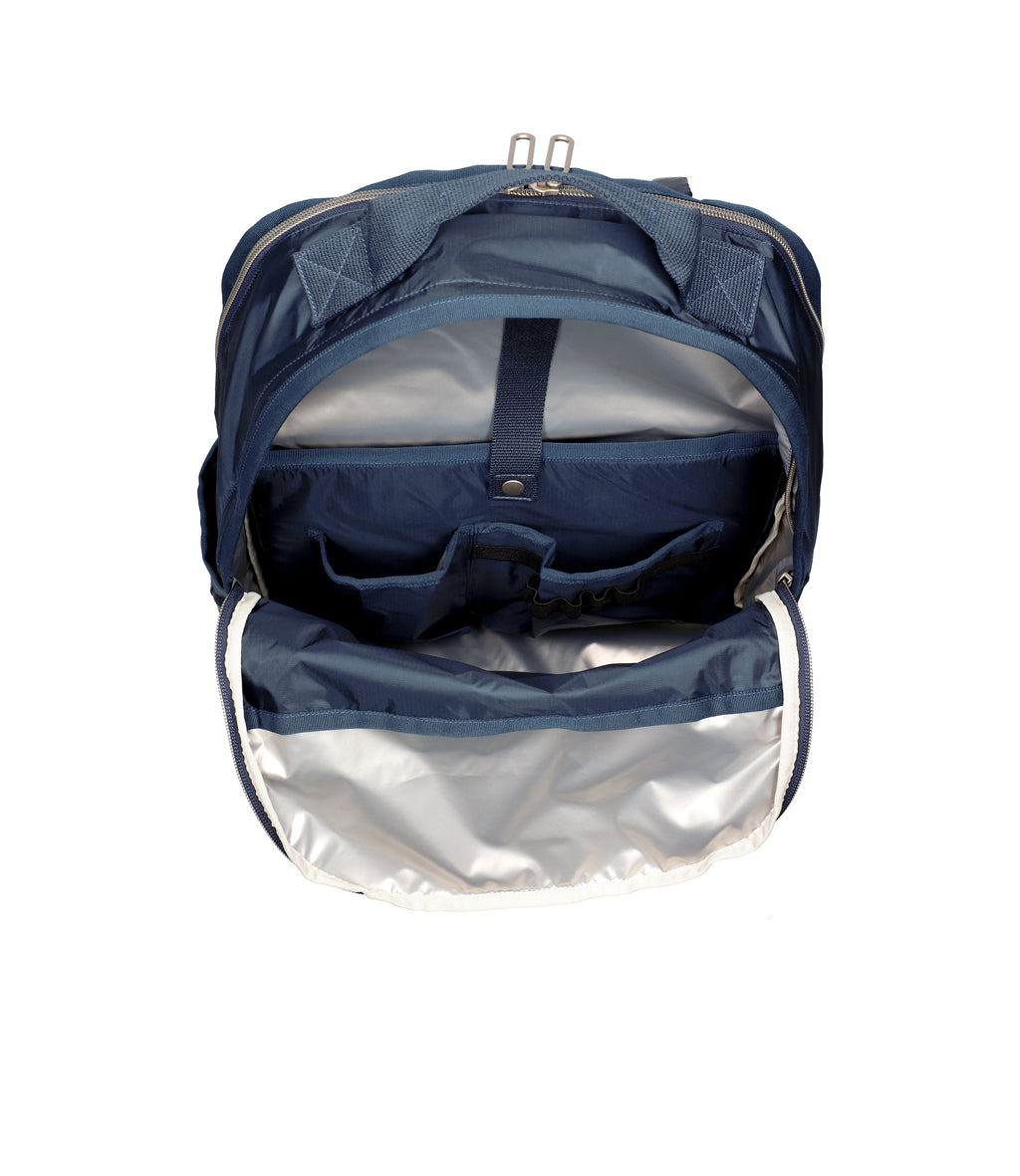 lesportsac-essential-carryall-backpack-dark-blue-travel-ready-laptop-backpack image 8