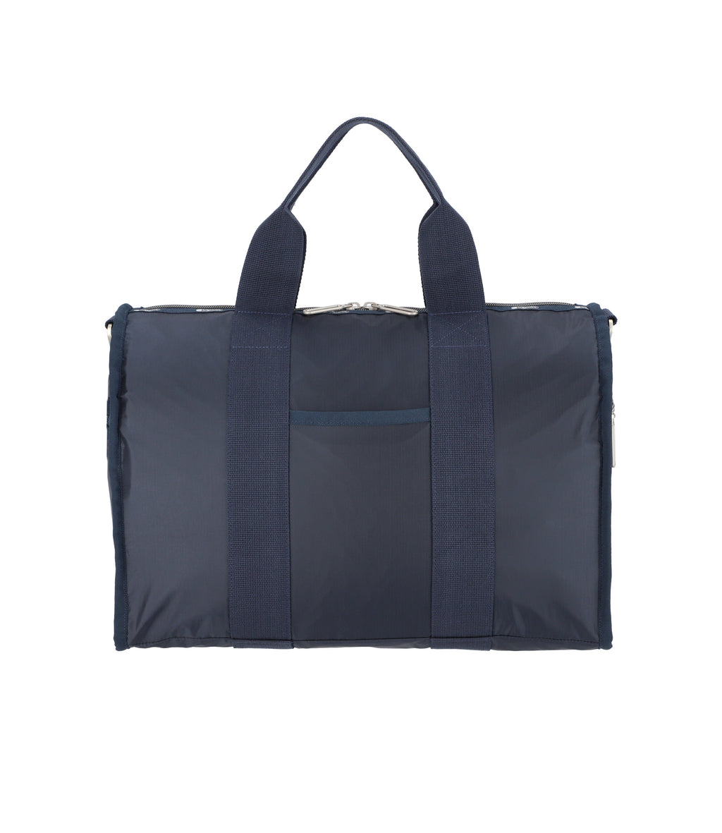 lesportsac-essential-medium-duffle-dark-blue-lightweight-travel-duffel-with-lugg image 5