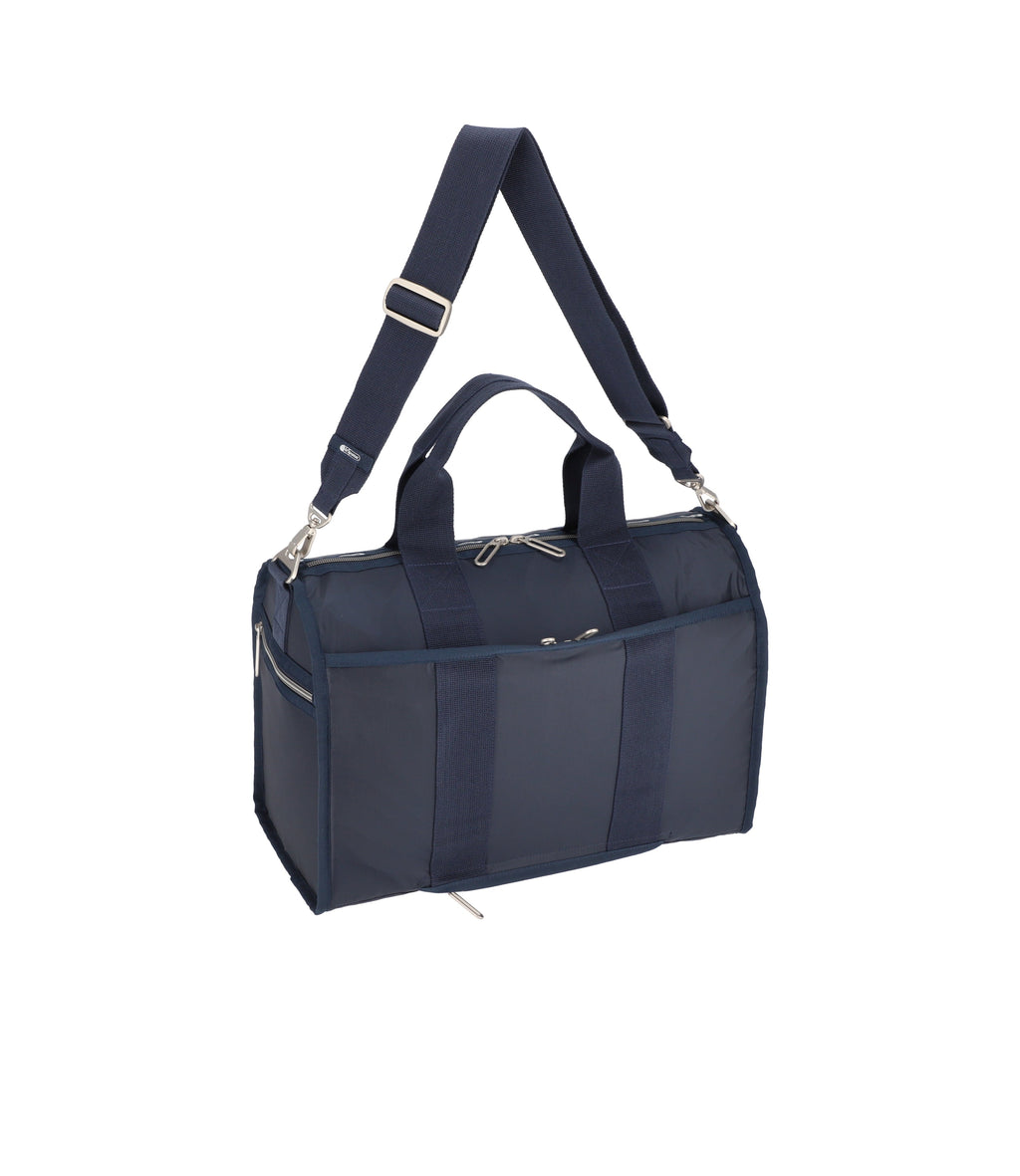 lesportsac-essential-medium-duffle-dark-blue-lightweight-travel-duffel-with-lugg image 2