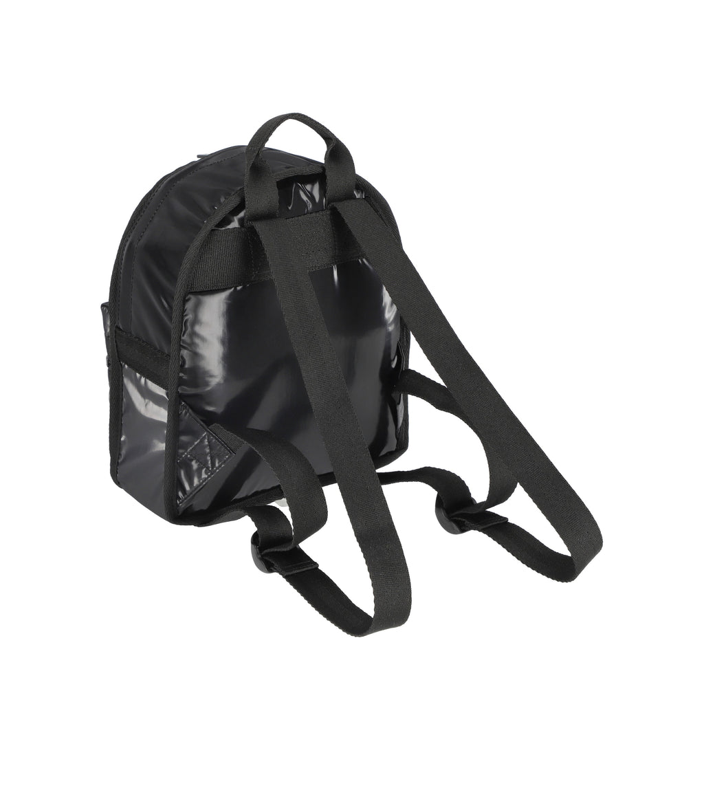 lesportsac-mini-route-backpack-in-black-shine image 2