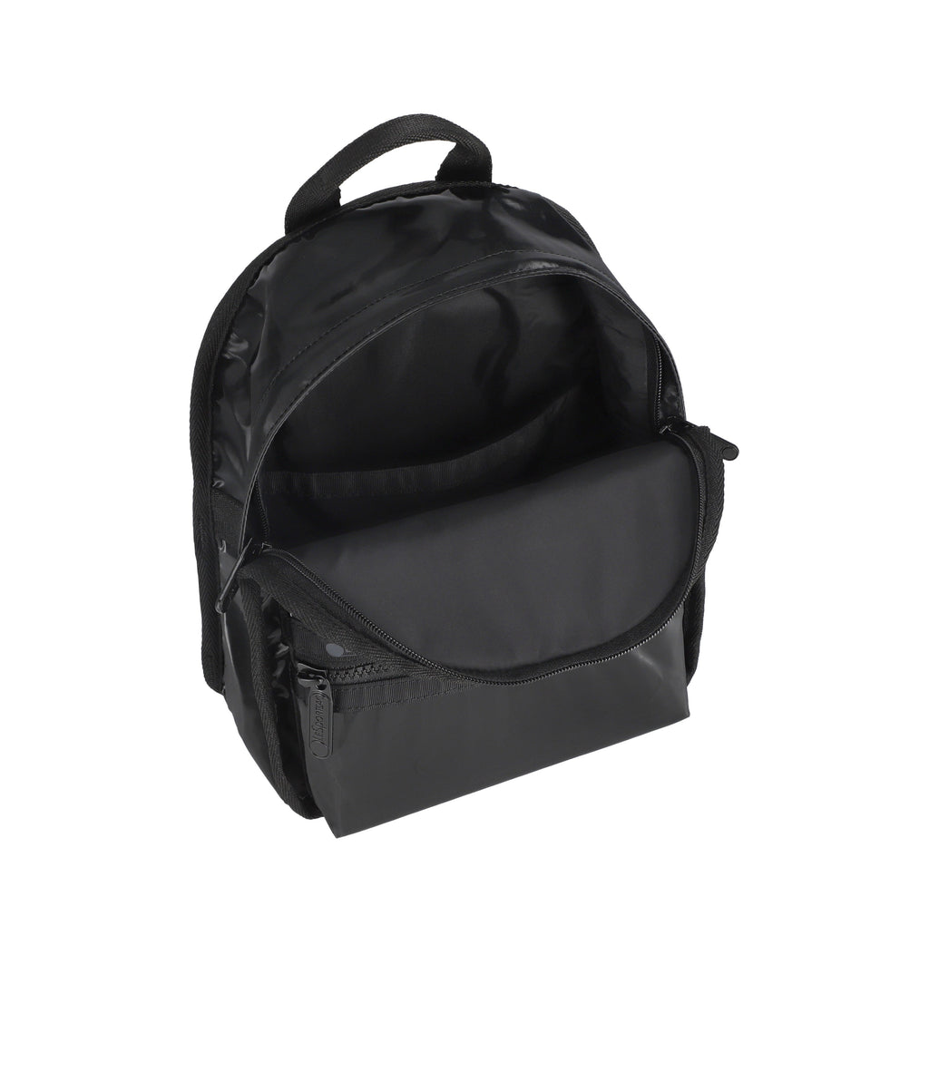 lesportsac-mini-route-backpack-in-black-shine image 5