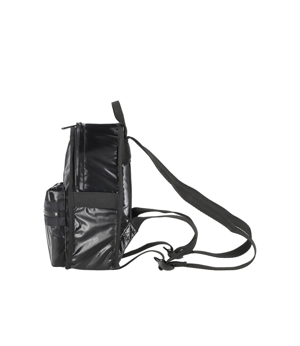 lesportsac-mini-route-backpack-in-black-shine image 3