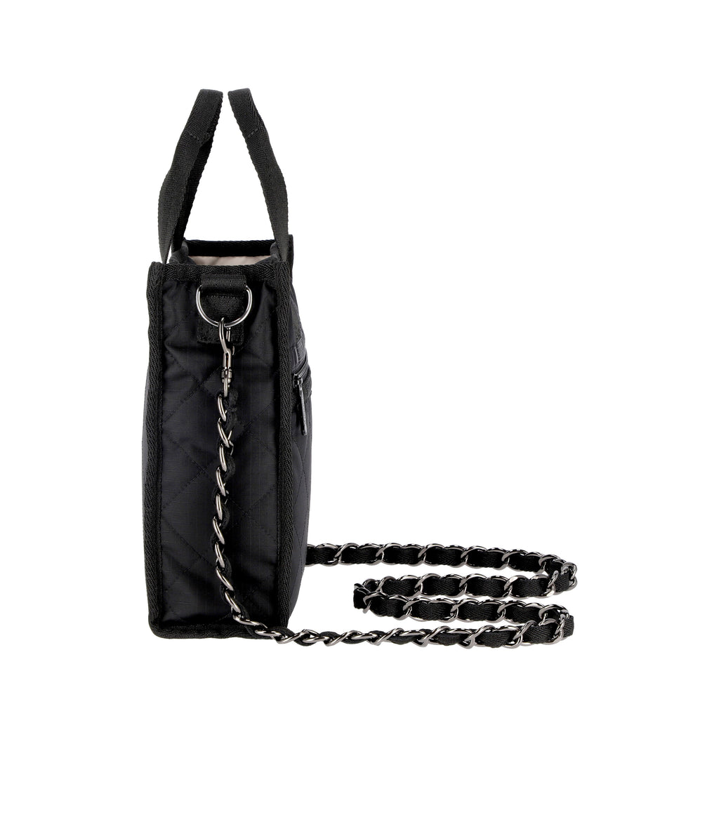 lesportsac-chain-mini-north-south-tote-compact-tote-with-detachable-chain-strap image 3