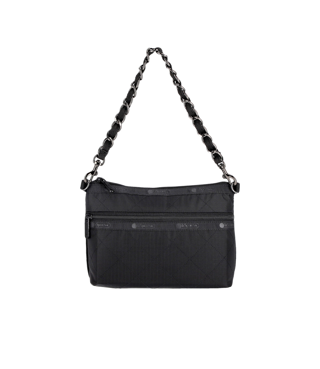 lesportsac-chain-cosmetic-clutch-versatile-crossbody-with-chain-strap-recycled-f image 4