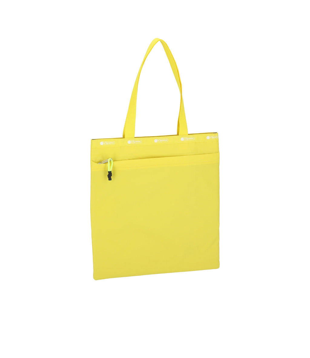 lesportsac-msgm-large-emerald-tote-with-bright-yellow-accent image 3