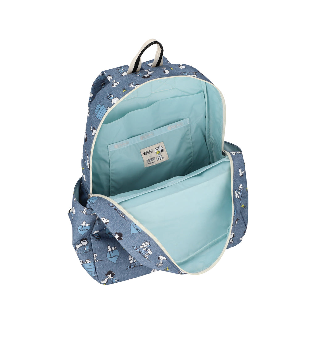 lesportsac-daily-backpack-water-bottle-pockets-adjustable-straps image 6