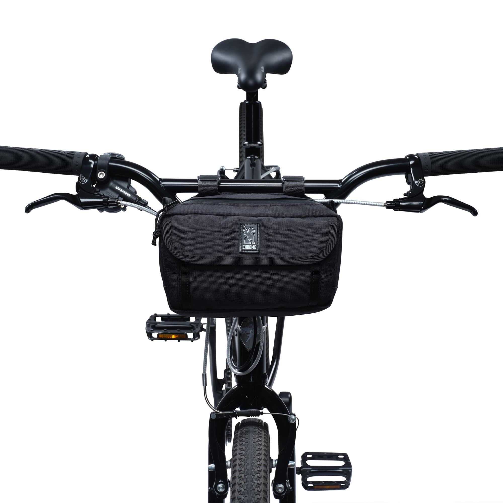 chrome-industries-holman-handlebar-bag-3l-bike-bag-with-one-hand-zipper-reflecti image 5