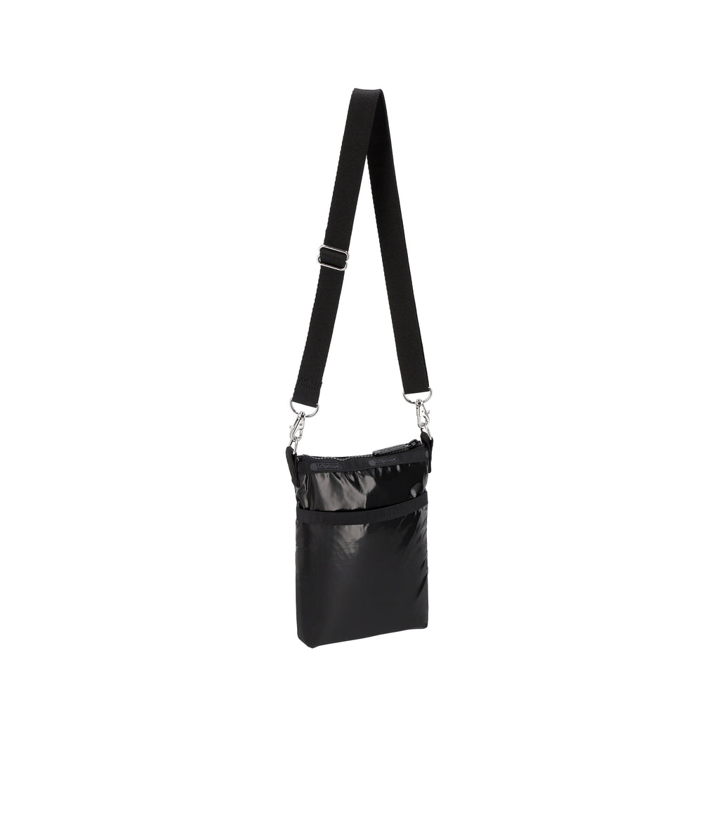 lesportsac-3-zip-crossbody-patent-finish-multiple-compartments-adjustable-strap image 2