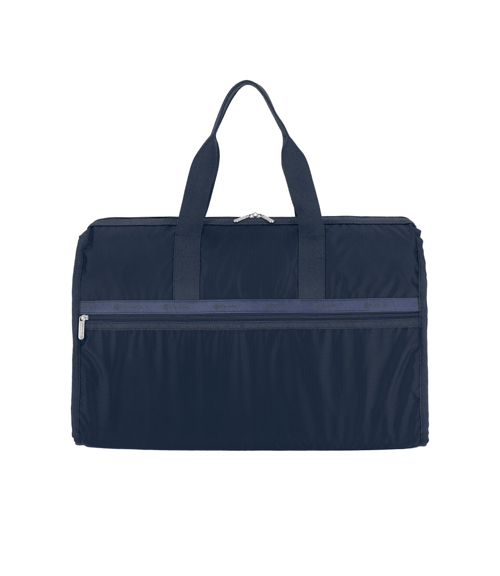 lesportsac-deluxe-large-weekender-navy-travel-duffel-with-luggage-sleeve image 5