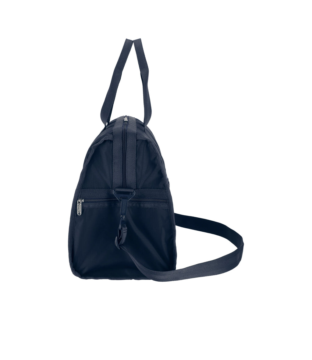 lesportsac-deluxe-large-weekender-navy-travel-duffel-with-luggage-sleeve image 4