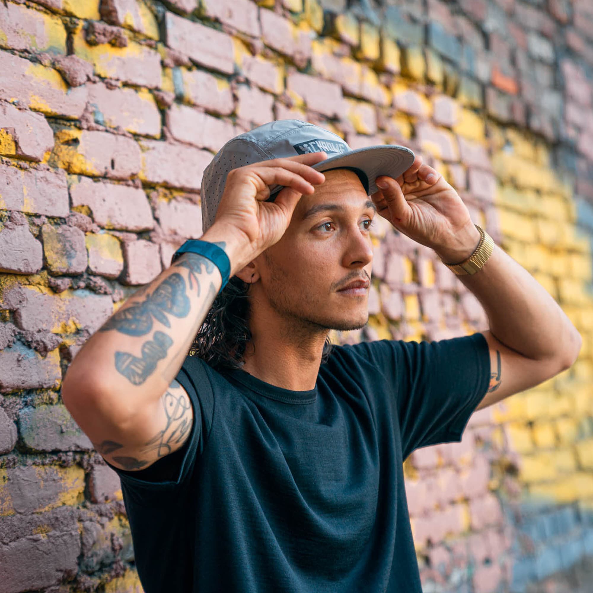 chrome-industries-5-panel-hat-lightweight-ultra-reflective-or-black-adjustable-s image 7