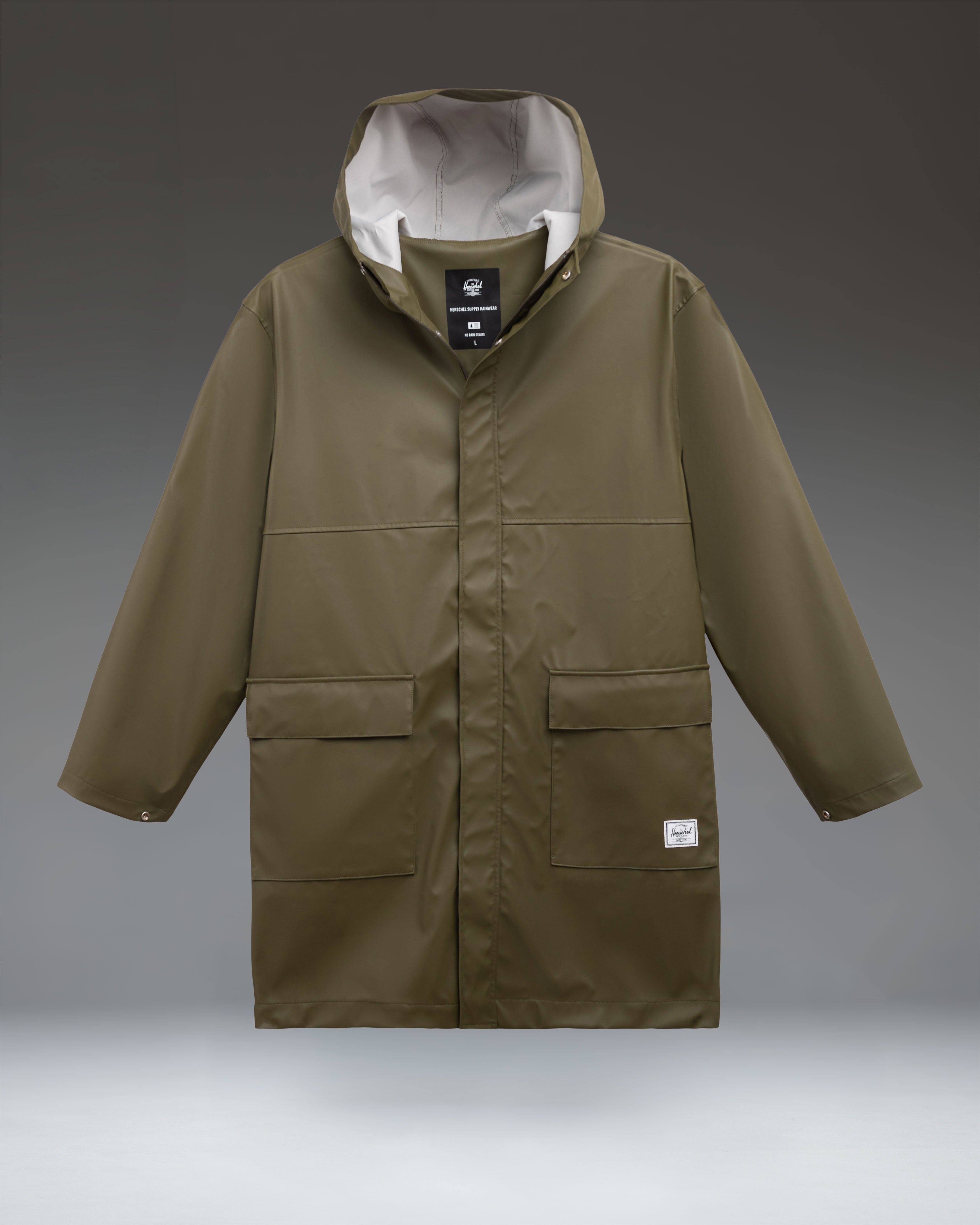 herschel-supply-long-classic-rain-jacket-men-s-water-resistant-windproof-stretch image 3