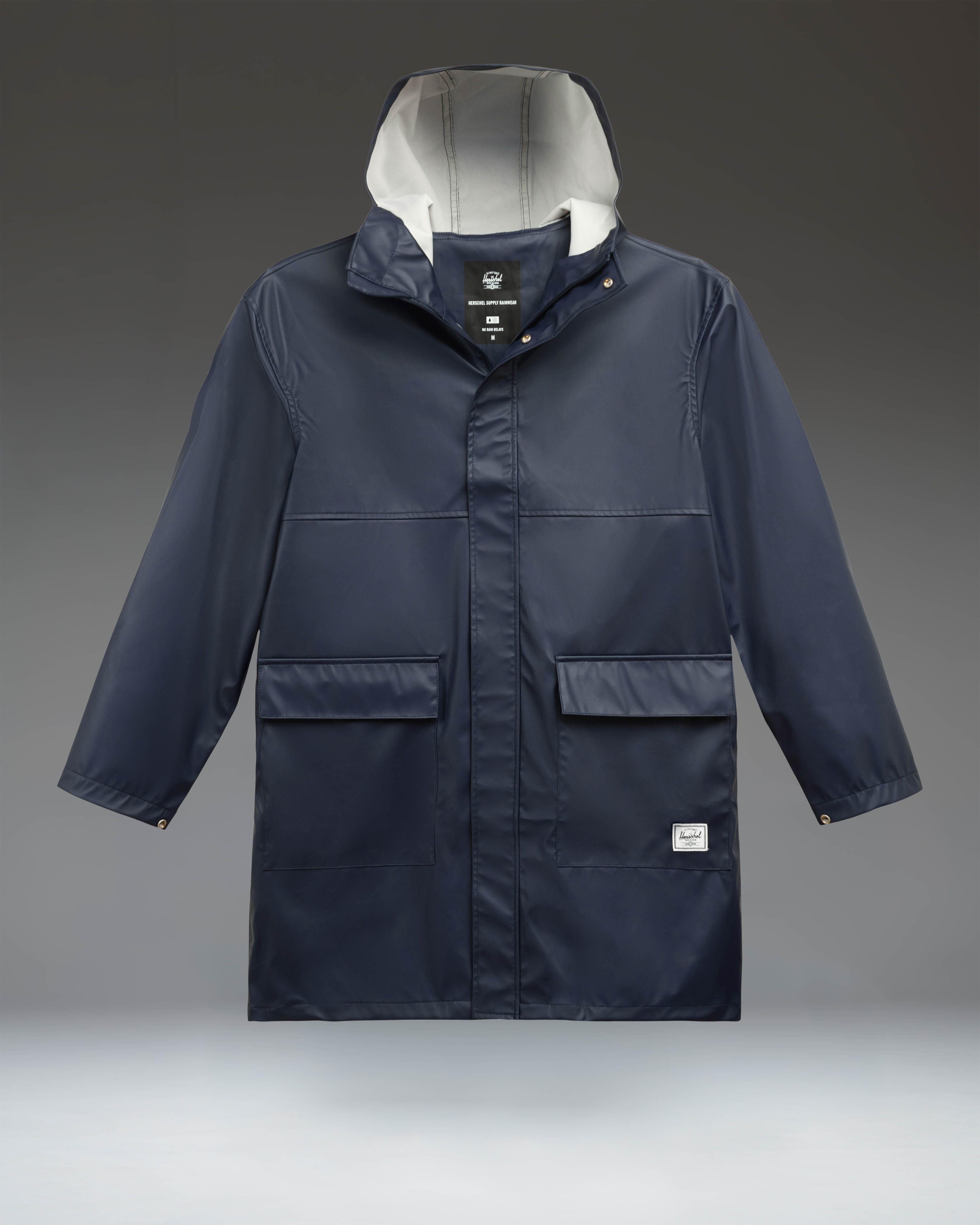 herschel-supply-long-classic-rain-jacket-men-s-water-resistant-windproof-stretch image 2