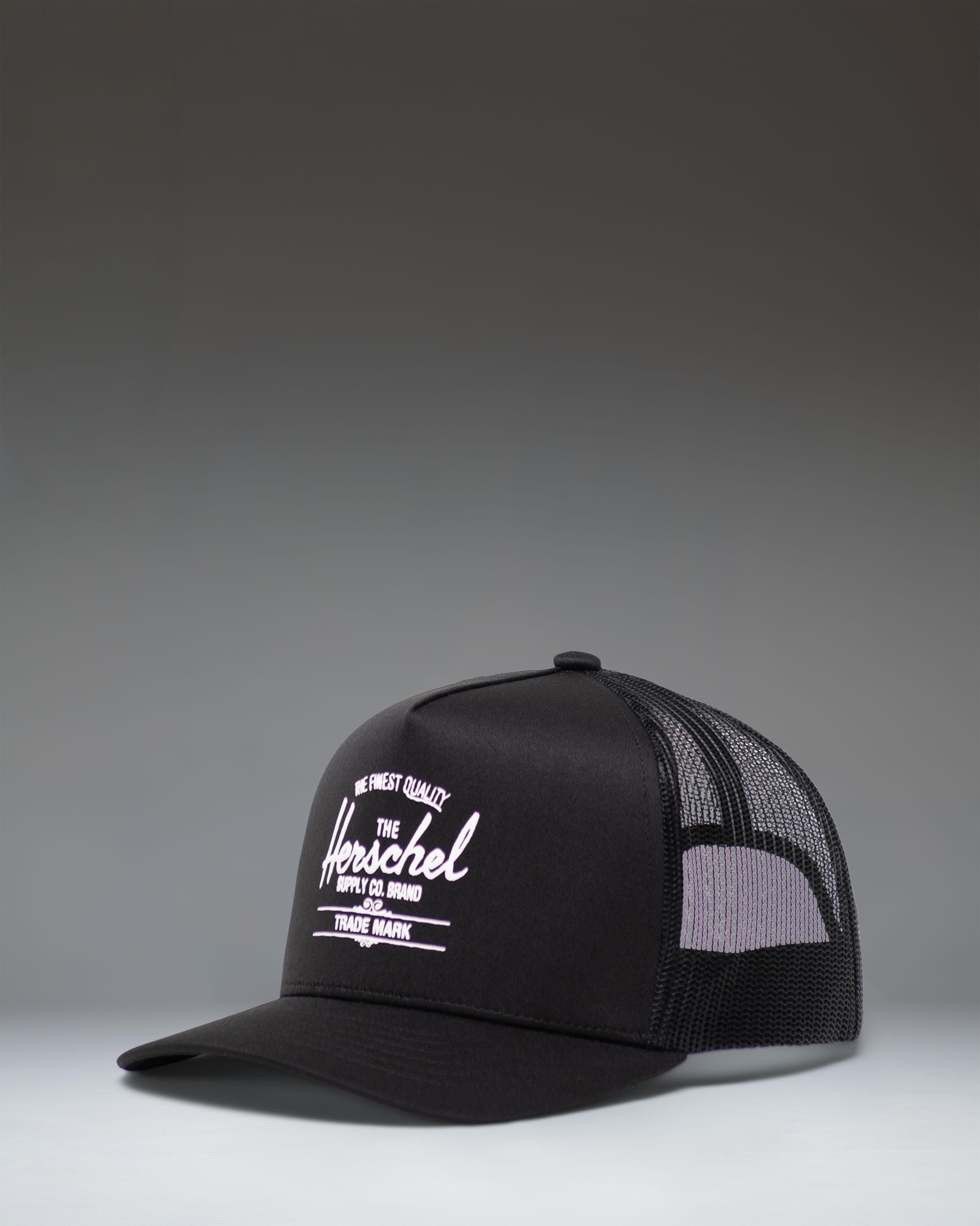 herschel-supply-whaler-tall-mesh-cap-classic-trucker-hat-with-puff-print-logo image 1