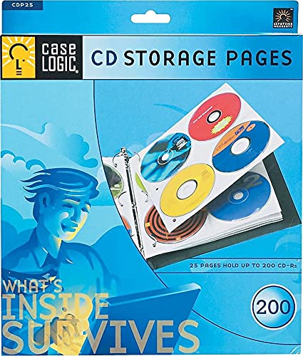case-logic-cdp-200-200-disc-capacity-cd-prosleeve-pages-white image 5