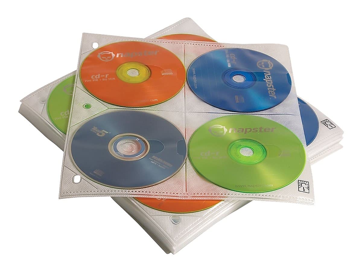 case-logic-cdp-200-200-disc-capacity-cd-prosleeve-pages-white image 2
