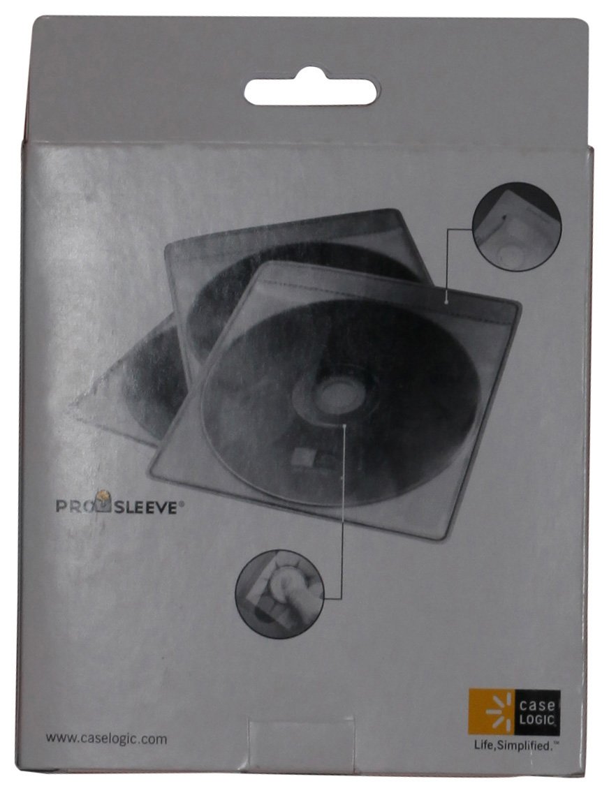 case-logic-cds-120-120-capacity-cd-prosleeve-pages-white-pack-of-2 image 2