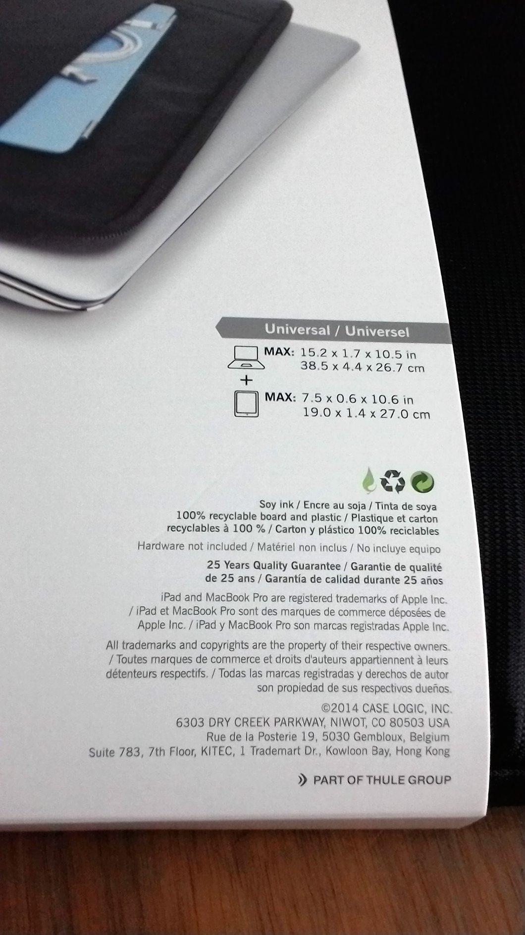 Good, but tablet pocket is a bit tight