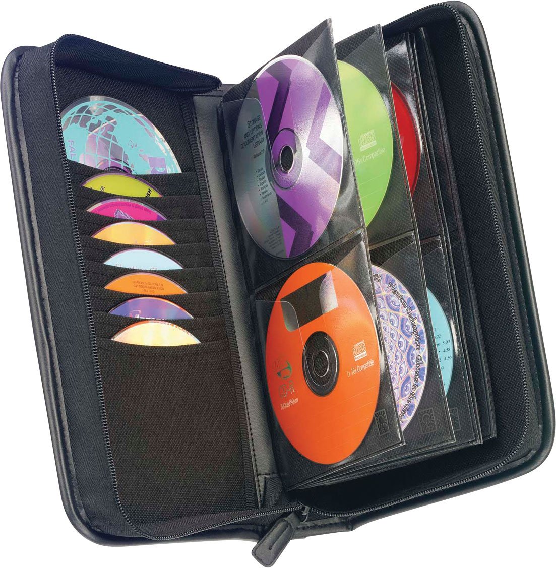 case-logic-ksw-64-koskin-72-capacity-cd-dvd-prosleeve-wallet-black image 3