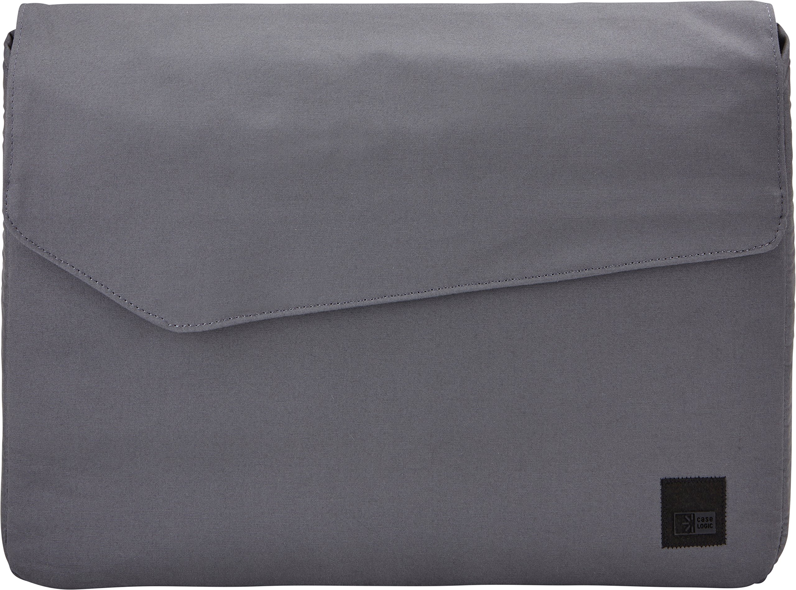 case-logic-lodo-13-laptop-sleeve-lods-113gra-canvas-sleeve-with-padded-compartme image 2