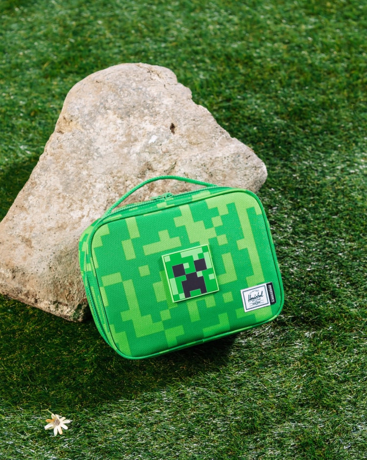 herschel-supply-minecraft-pop-quiz-lunch-box-insulated-kids-lunch-cooler-with-mi image 6